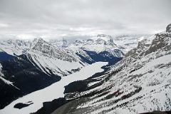 20 Marvel Peak, Marvel Lake, Mount Alcantara, Mount Gloria, Eon Mountain, Aye Mountain, Wonder Peak From Helicopter As It Nears Mount Assiniboine In Winter.jpg